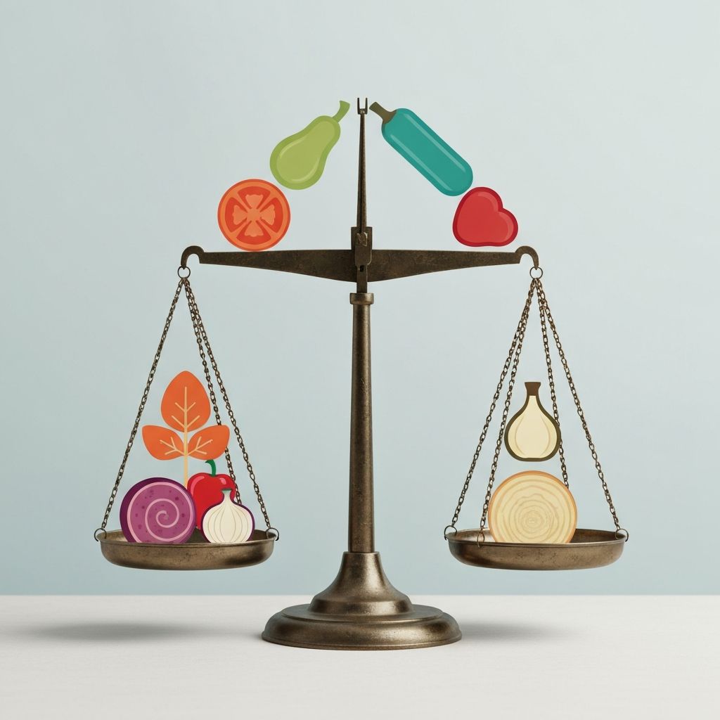 Balanced nutrition concept